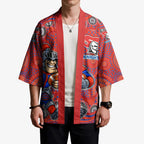 Newcastle Knights Kimono Aboriginal Dot Pattern - Rugby Mascot Heritage Pride