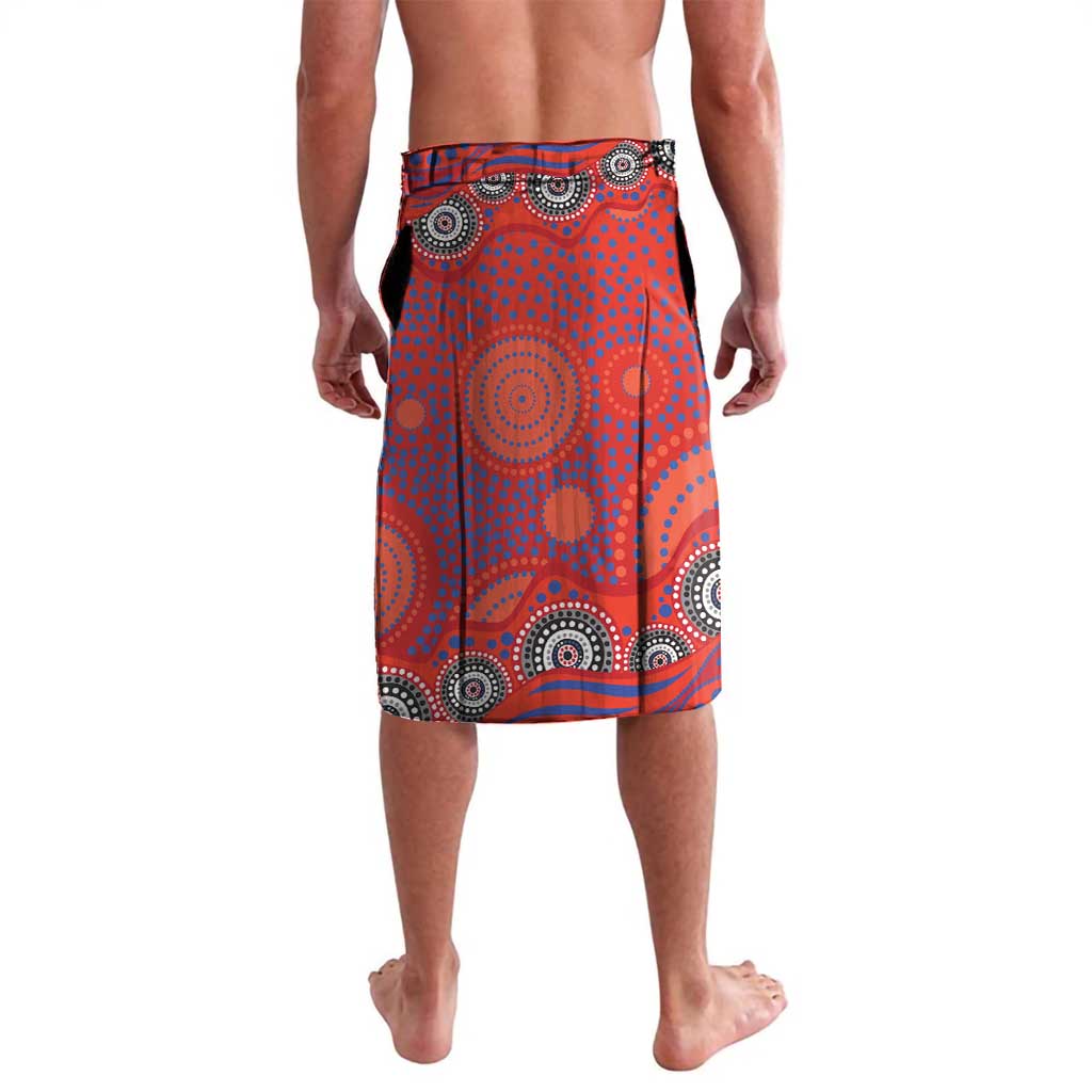 Newcastle Knights Lavalava Aboriginal Dot Pattern - Rugby Mascot Heritage Pride