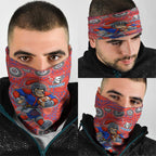 Newcastle Knights Neck Gaiter Aboriginal Dot Pattern - Rugby Mascot Heritage Pride