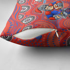 Newcastle Knights Pillow Cover Aboriginal Dot Pattern - Rugby Mascot Heritage Pride