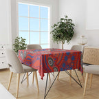 Newcastle Knights Tablecloth Aboriginal Dot Pattern - Rugby Mascot Heritage Pride