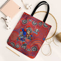 Newcastle Knights Tote Bag Aboriginal Dot Pattern - Rugby Mascot Heritage Pride