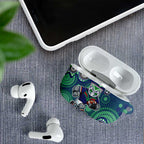 New Zealand Warriors AirPods Case Aboriginal Dot Pattern - Rugby Mascot Heritage Pride
