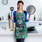 New Zealand Warriors Apron Aboriginal Dot Pattern - Rugby Mascot Heritage Pride