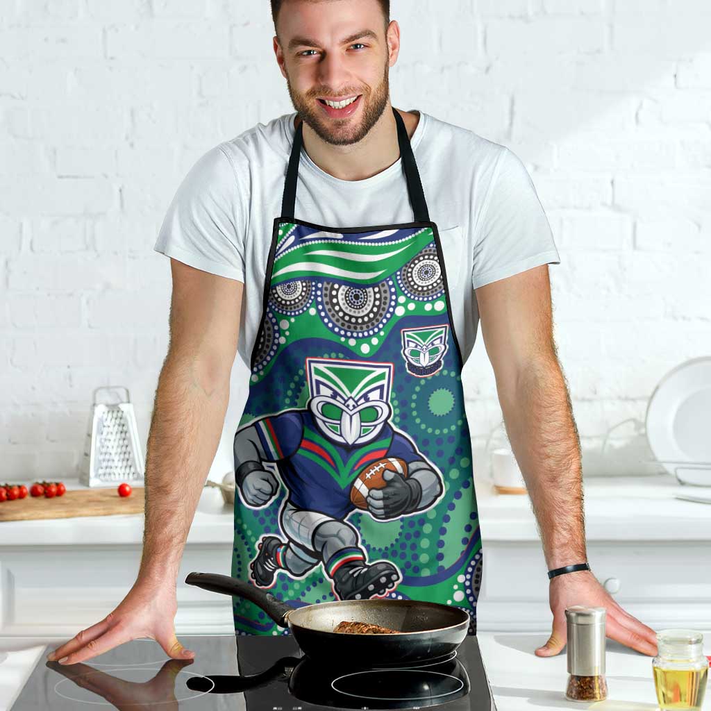 New Zealand Warriors Apron Aboriginal Dot Pattern - Rugby Mascot Heritage Pride