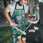 New Zealand Warriors Apron Aboriginal Dot Pattern - Rugby Mascot Heritage Pride