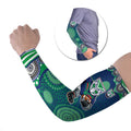 New Zealand Warriors Arm Sleeves Aboriginal Dot Pattern - Rugby Mascot Heritage Pride