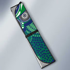 New Zealand Warriors Auto Sun Shade Aboriginal Dot Pattern - Rugby Mascot Heritage Pride