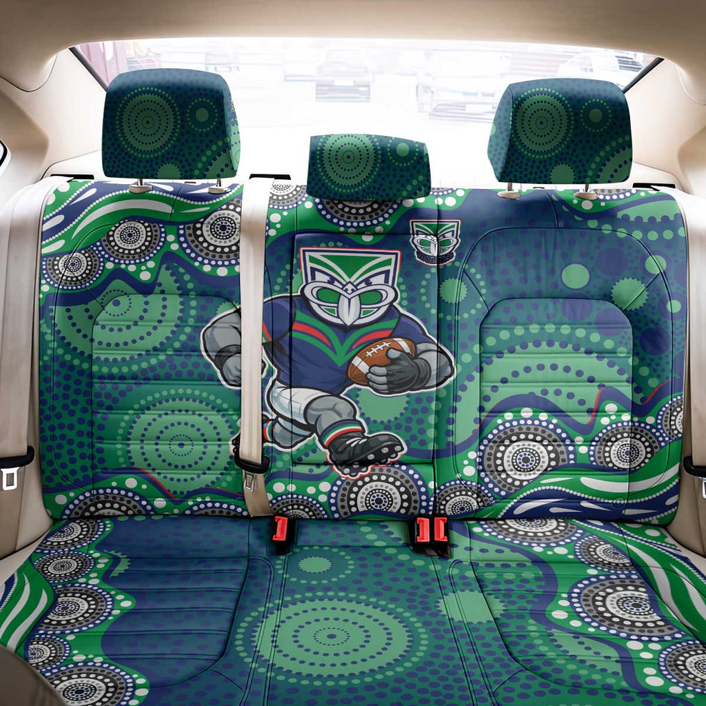 New Zealand Warriors Back Car Seat Cover Aboriginal Dot Pattern - Rugby Mascot Heritage Pride