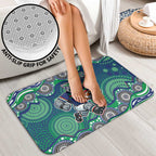 New Zealand Warriors Bathroom Set Aboriginal Dot Pattern - Rugby Mascot Heritage Pride