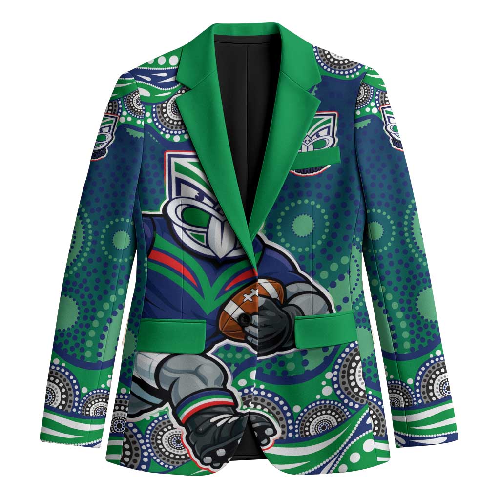 New Zealand Warriors Blazer Aboriginal Dot Pattern - Rugby Mascot Heritage Pride