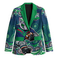 New Zealand Warriors Blazer Aboriginal Dot Pattern - Rugby Mascot Heritage Pride