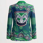 New Zealand Warriors Blazer Aboriginal Dot Pattern - Rugby Mascot Heritage Pride