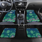 New Zealand Warriors Car Mats Aboriginal Dot Pattern - Rugby Mascot Heritage Pride