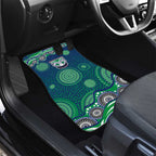 New Zealand Warriors Car Mats Aboriginal Dot Pattern - Rugby Mascot Heritage Pride