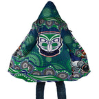 New Zealand Warriors Cloak Aboriginal Dot Pattern - Rugby Mascot Heritage Pride