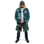 New Zealand Warriors Cloak Aboriginal Dot Pattern - Rugby Mascot Heritage Pride
