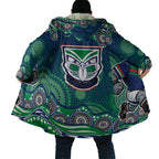 New Zealand Warriors Cloak Aboriginal Dot Pattern - Rugby Mascot Heritage Pride