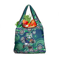 New Zealand Warriors Grocery Bag Aboriginal Dot Pattern - Rugby Mascot Heritage Pride