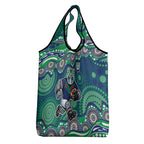 New Zealand Warriors Grocery Bag Aboriginal Dot Pattern - Rugby Mascot Heritage Pride