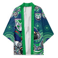 New Zealand Warriors Kimono Aboriginal Dot Pattern - Rugby Mascot Heritage Pride