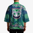 New Zealand Warriors Kimono Aboriginal Dot Pattern - Rugby Mascot Heritage Pride