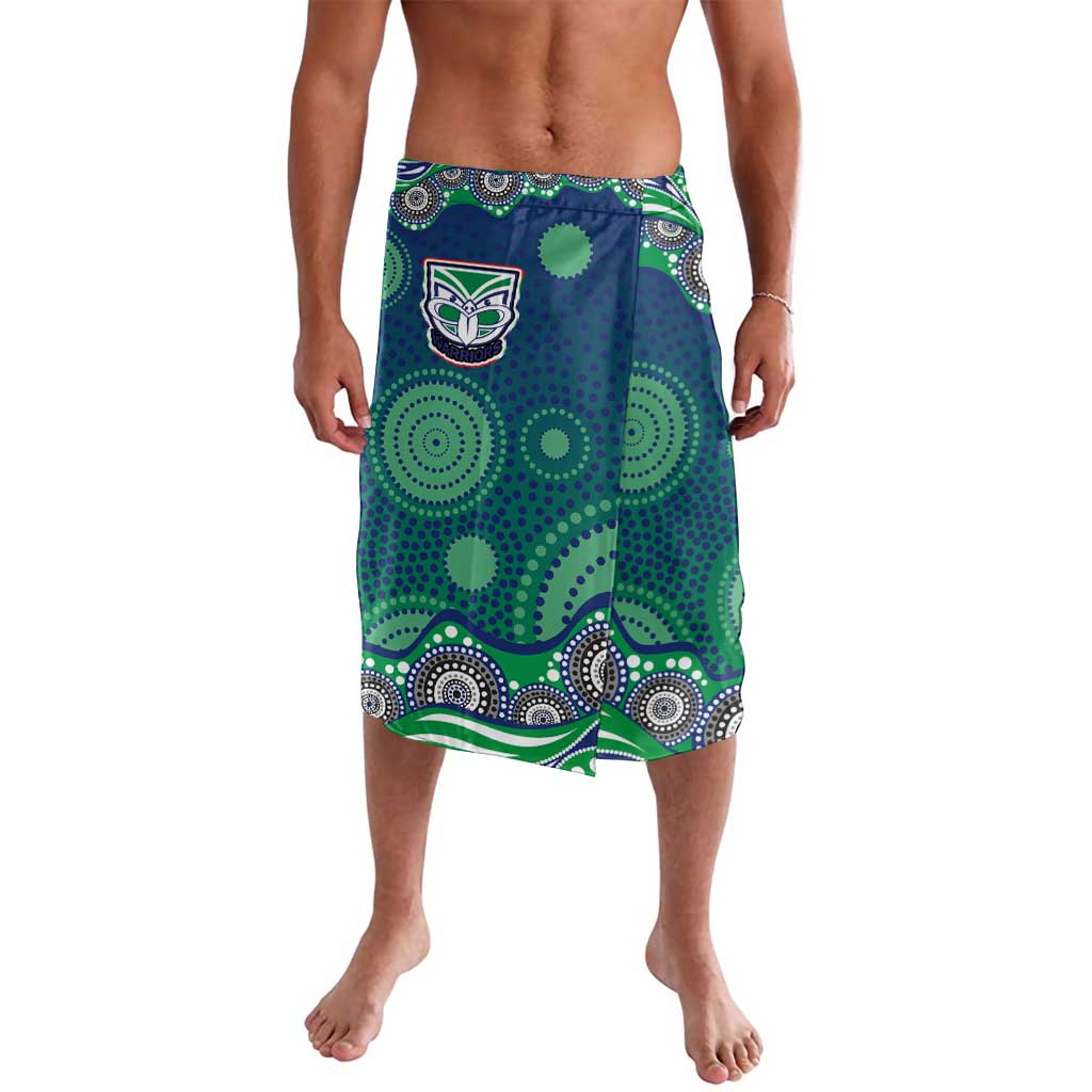 New Zealand Warriors Lavalava Aboriginal Dot Pattern - Rugby Mascot Heritage Pride