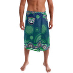 New Zealand Warriors Lavalava Aboriginal Dot Pattern - Rugby Mascot Heritage Pride