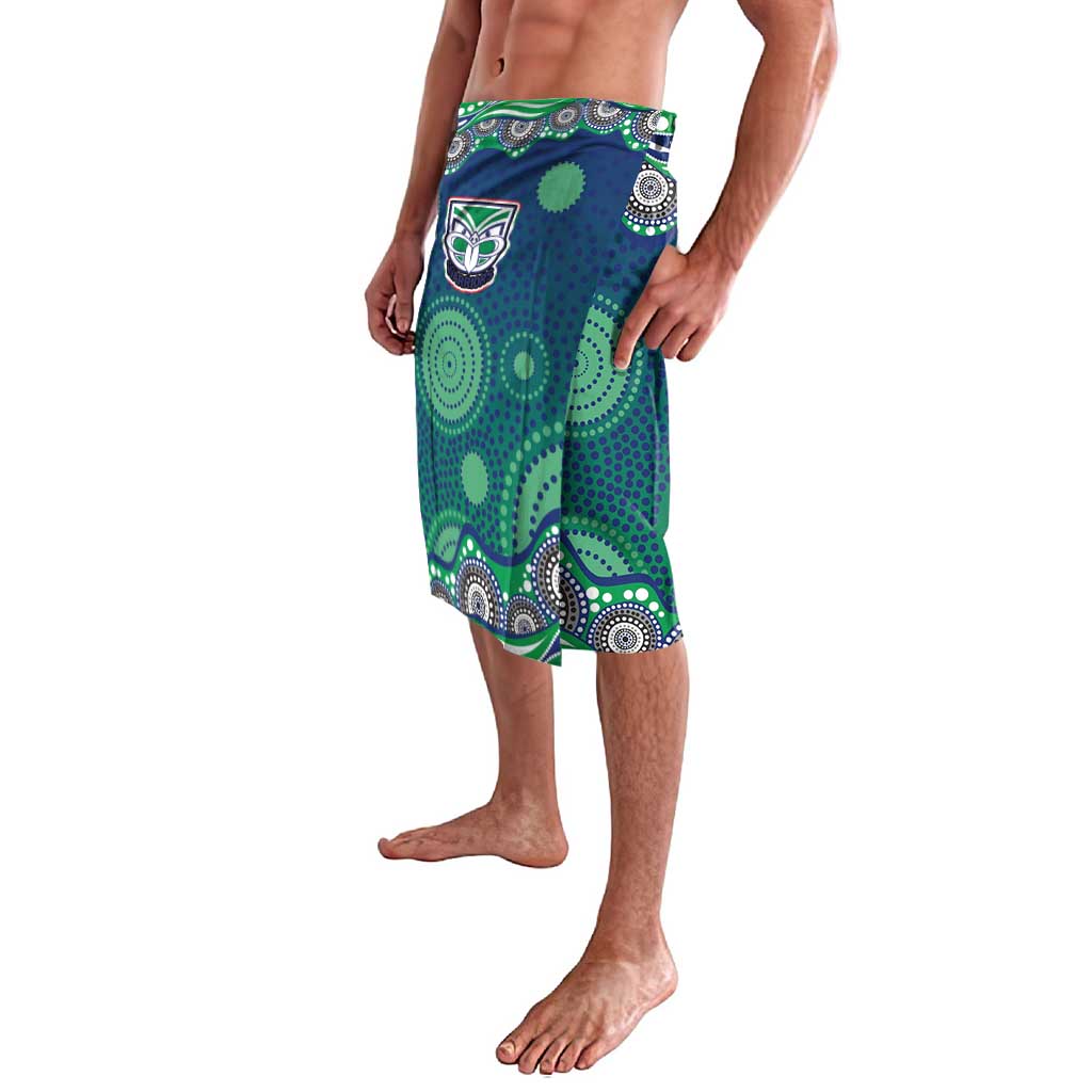New Zealand Warriors Lavalava Aboriginal Dot Pattern - Rugby Mascot Heritage Pride