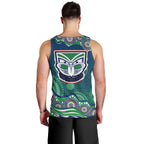 New Zealand Warriors Men Tank Top Aboriginal Dot Pattern - Rugby Mascot Heritage Pride