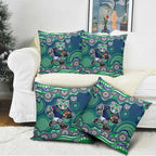 New Zealand Warriors Pillow Cover Aboriginal Dot Pattern - Rugby Mascot Heritage Pride