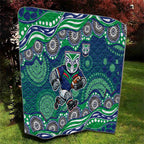 New Zealand Warriors Quilt Aboriginal Dot Pattern - Rugby Mascot Heritage Pride