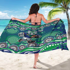 New Zealand Warriors Sarong Aboriginal Dot Pattern - Rugby Mascot Heritage Pride