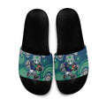 New Zealand Warriors Slide Sandals Aboriginal Dot Pattern - Rugby Mascot Heritage Pride