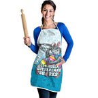 Personalized Cronulla Sutherland Sharks Apron Easter Mascot - Colorful Eggs Cartoon Style