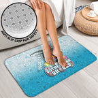 Personalized Cronulla Sutherland Sharks Bathroom Set Easter Mascot - Colorful Eggs Cartoon Style