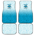 Personalized Cronulla Sutherland Sharks Car Mats Easter Mascot - Colorful Eggs Cartoon Style