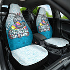 Personalized Cronulla Sutherland Sharks Car Seat Cover Easter Mascot - Colorful Eggs Cartoon Style