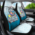 Personalized Cronulla Sutherland Sharks Car Seat Cover Easter Mascot - Colorful Eggs Cartoon Style