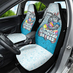 Personalized Cronulla Sutherland Sharks Car Seat Cover Easter Mascot - Colorful Eggs Cartoon Style