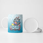 Personalized Cronulla Sutherland Sharks Ceramic Mug Easter Mascot - Colorful Eggs Cartoon Style