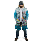 Personalized Cronulla Sutherland Sharks Cloak Easter Mascot - Colorful Eggs Cartoon Style