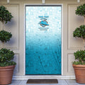 Personalized Cronulla Sutherland Sharks Door Cover Easter Mascot - Colorful Eggs Cartoon Style