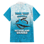 Personalized Cronulla Sutherland Sharks Hawaiian Shirt Easter Mascot - Colorful Eggs Cartoon Style