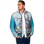 Personalized Cronulla Sutherland Sharks Padded Jacket Easter Mascot - Colorful Eggs Cartoon Style