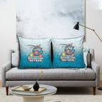 Personalized Cronulla Sutherland Sharks Pillow Cover Easter Mascot - Colorful Eggs Cartoon Style