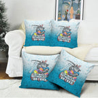 Personalized Cronulla Sutherland Sharks Pillow Cover Easter Mascot - Colorful Eggs Cartoon Style
