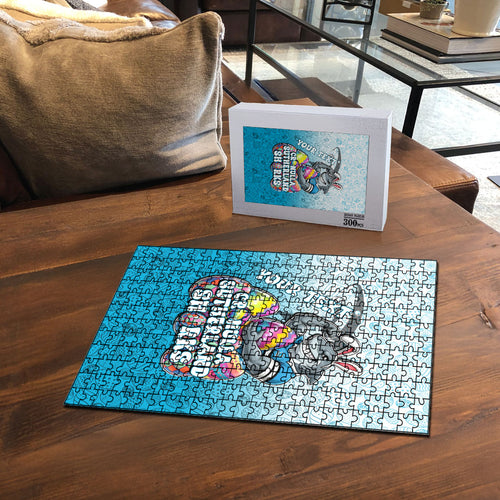 Personalized Cronulla Sutherland Sharks Puzzle Easter Mascot - Colorful Eggs Cartoon Style