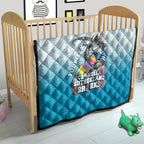 Personalized Cronulla Sutherland Sharks Quilt Easter Mascot - Colorful Eggs Cartoon Style