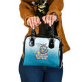 Personalized Cronulla Sutherland Sharks Shoulder Handbag Easter Mascot - Colorful Eggs Cartoon Style